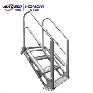 Grisiau Plygu Cam ar gyfer Llwytho Uchaf